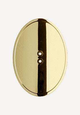 Gold Oval Shield